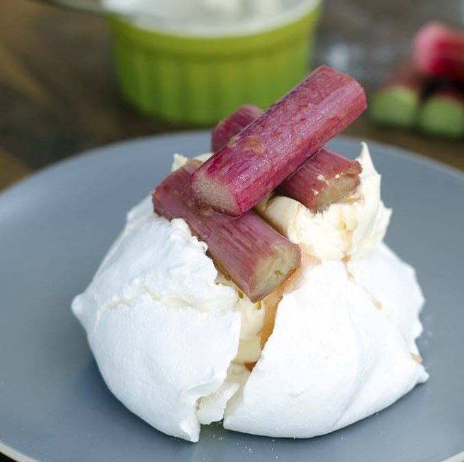 Roasted Rhubarb with Stem Ginger